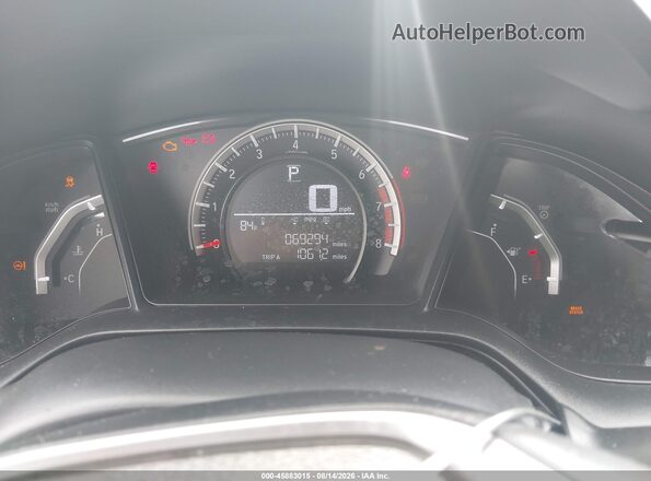 SHHFK7H48JU412396 2018 HONDA CIVIC Gray Widok tylnych siedzeń
