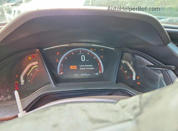 SHHFK7H48MU210260 2021 HONDA CIVIC Gray ხელსაწყოთა პანელის ხედი