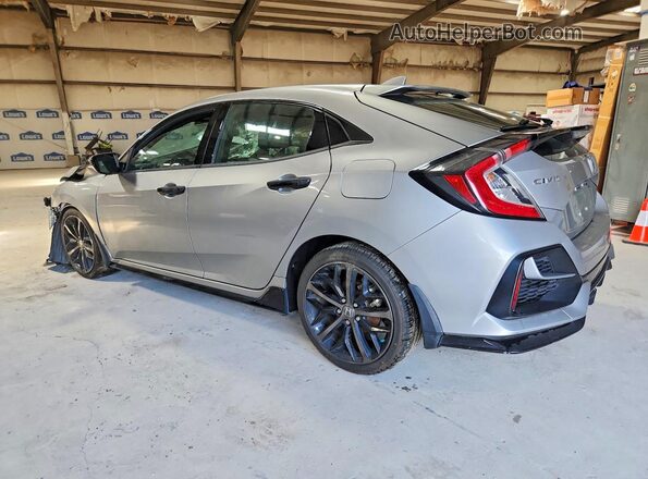 SHHFK7H48MU219587 2021 HONDA CIVIC Silver Trasero izquierdo