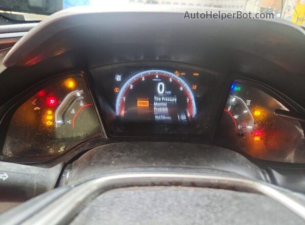 SHHFK7H48MU219587 2021 HONDA CIVIC Silver Vista del cuadro de instrumentos