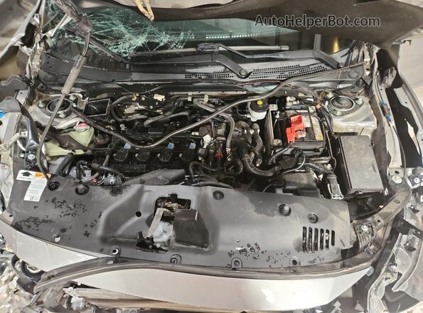 SHHFK7H48MU219587 2021 HONDA CIVIC Silver Vista de la etiqueta del VIN