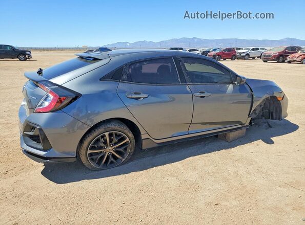 SHHFK7H48MU222599 2021 HONDA CIVIC Charcoal უკანა მარჯვენა