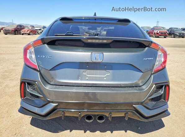 SHHFK7H48MU222599 2021 HONDA CIVIC Charcoal უკანა ხედი