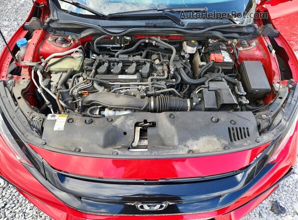 SHHFK7H4XKU420873 2019 HONDA CIVIC Red Widok wnętrza z tyłu