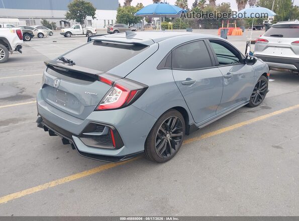 SHHFK7H4XLU406876 2020 HONDA CIVIC Blue Задня права чверть