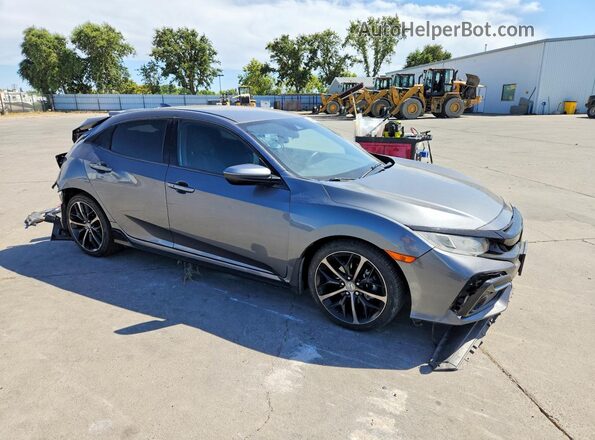 SHHFK7H4XMU210275 2021 HONDA CIVIC Gray Delantero derecho