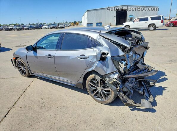 SHHFK7H4XMU210275 2021 HONDA CIVIC Gray Trasero izquierdo