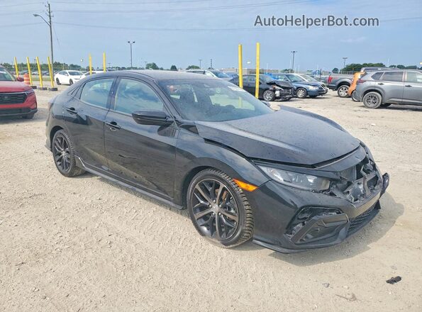 SHHFK7H4XMU227898 2021 HONDA CIVIC Black Przód prawy