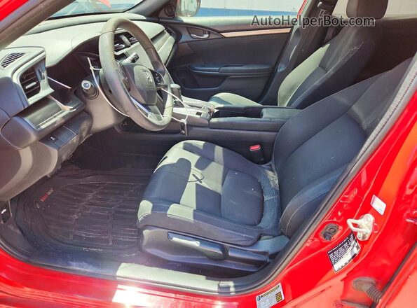 SHHFK7H56HU413341 2017 HONDA CIVIC Red Вид салону спереду