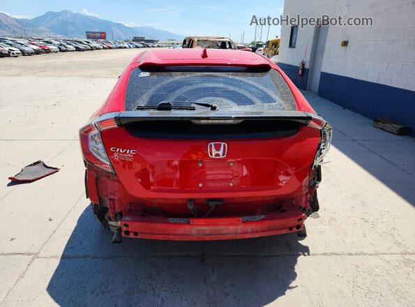 SHHFK7H56HU413341 2017 HONDA CIVIC Red Вид ззаду