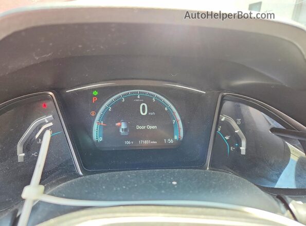 SHHFK7H56HU413341 2017 HONDA CIVIC Red Вид щитка приладів