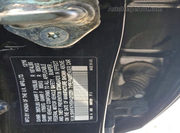 SHHFK7H59HU212291 2017 HONDA CIVIC Black Вид підкапотного простору