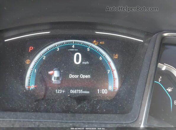 SHHFK7H61KU409861 2019 HONDA CIVIC Blue Вид задніх сидінь