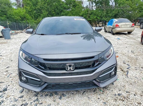 SHHFK7H61MU224101 2021 HONDA CIVIC Gray Вид спереду