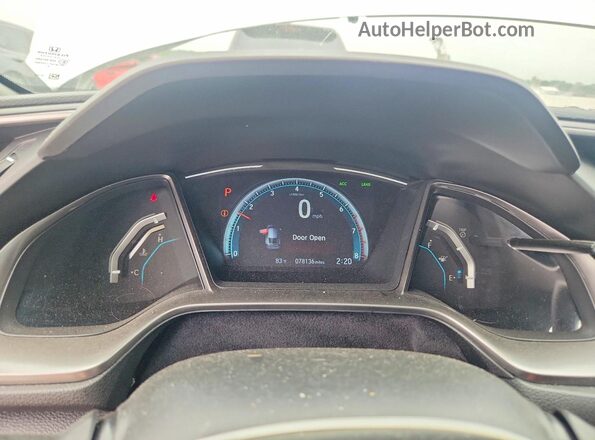 SHHFK7H63MU213004 2021 HONDA CIVIC White Instrument cluster view