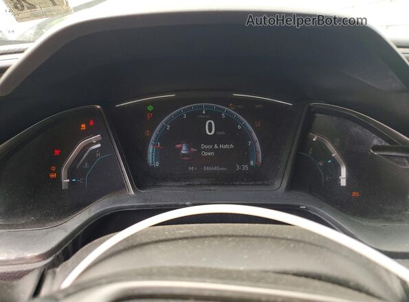 SHHFK7H64MU406844 2021 HONDA CIVIC Gray Widok zestawu wskaźników