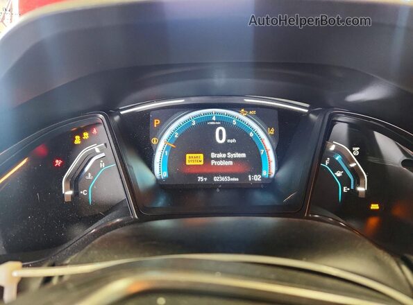 SHHFK7H65MU202361 2021 HONDA CIVIC Red Instrument cluster view