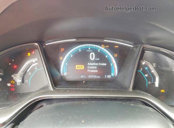 SHHFK7H65MU204613 2021 HONDA CIVIC Red Սարքավորումների վահանակի տեսք