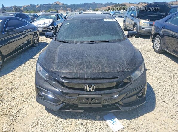 SHHFK7H67LU405492 2020 HONDA CIVIC Black წინა ხედი