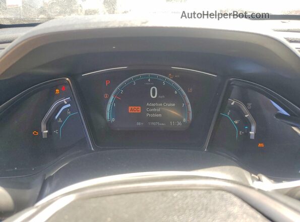 SHHFK7H67LU405492 2020 HONDA CIVIC Black ხელსაწყოთა პანელის ხედი