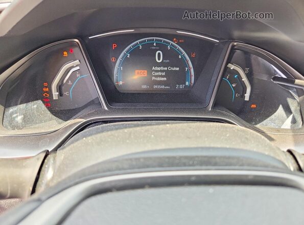 SHHFK7H67MU406952 2021 HONDA CIVIC Black Սարքավորումների վահանակի տեսք