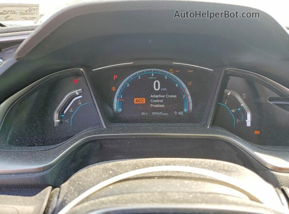 SHHFK7H68LU202143 2020 HONDA CIVIC White Widok zestawu wskaźników