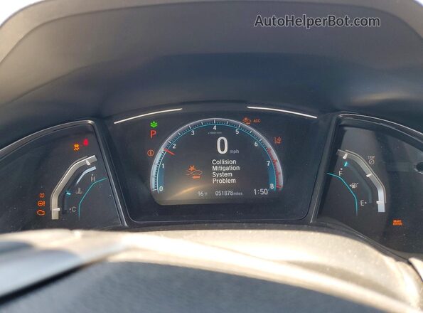 SHHFK7H68MU401436 2021 HONDA CIVIC Blue Вид щитка приладів