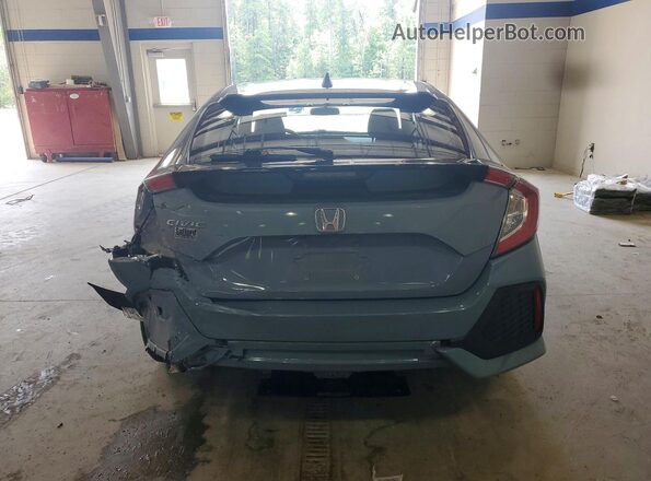 SHHFK7H69KU228667 2019 HONDA CIVIC Blue Вид ззаду