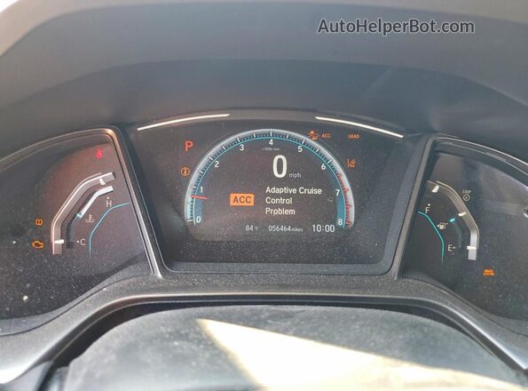 SHHFK7H69KU421675 2019 HONDA CIVIC Белый Вид щитка приборов