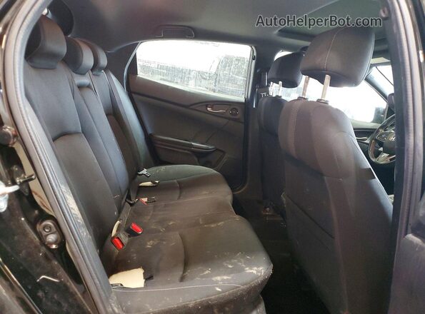 SHHFK7H69LU219775 2020 HONDA CIVIC Black უკანა სავარძლების ხედი