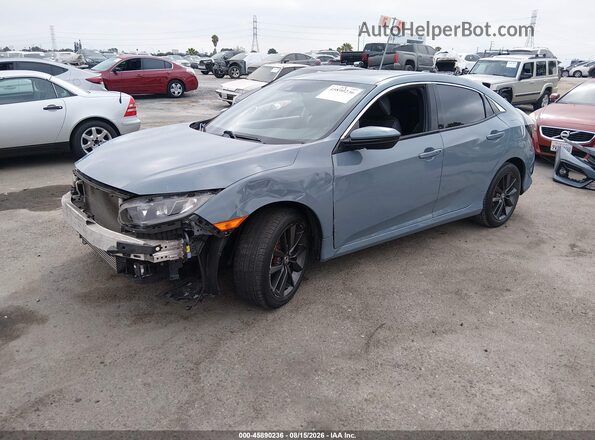 SHHFK7H69LU413349 2020 HONDA CIVIC Gray Առջևի ձախ երեք քառորդ տեսարան