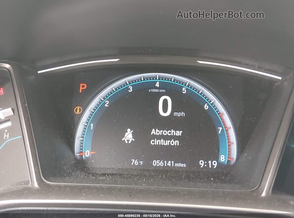 SHHFK7H69LU413349 2020 HONDA CIVIC Gray 