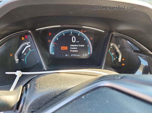 SHHFK7H69MU416527 2021 HONDA CIVIC Синий Вид щитка приборов