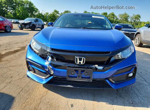 SHHFK7H69MU416527 2021 HONDA CIVIC Синий Вид спереди