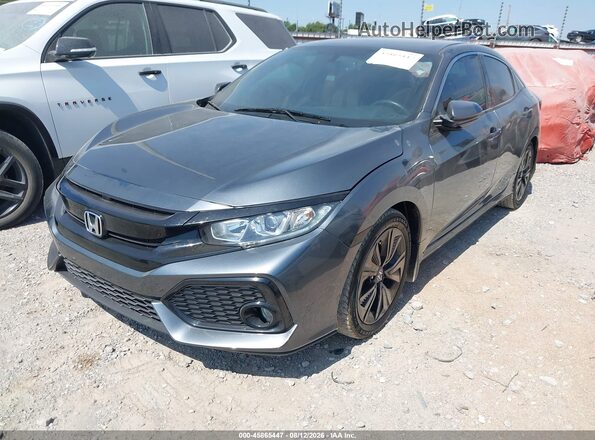 SHHFK7H7XHU213970 2017 HONDA CIVIC Gray წინა მარცხენა ხედი სამი მეოთხედიდან
