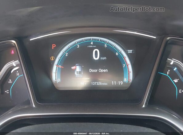 SHHFK7H7XHU213970 2017 HONDA CIVIC Gray უკანა სავარძლების ხედი