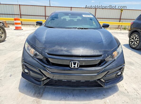 SHHFK7H84LU222150 2020 HONDA CIVIC Black წინა ხედი