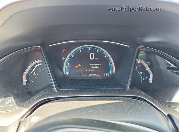 SHHFK7H84LU222150 2020 HONDA CIVIC Black ხელსაწყოთა პანელის ხედი