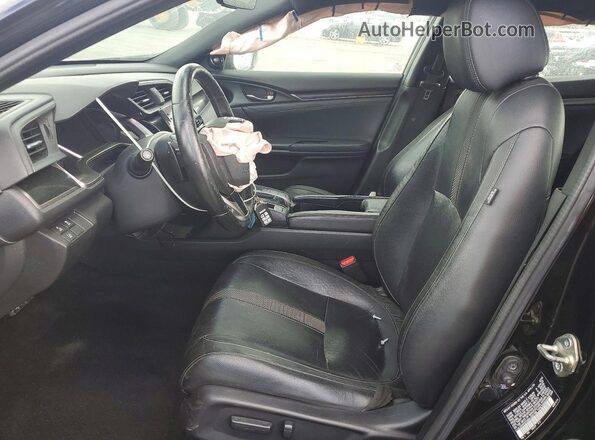 SHHFK7H94LU201193 2020 HONDA CIVIC Black წინა სალონის ხედი