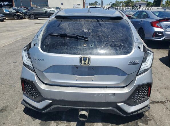 SHHFK7H95HU415603 2017 HONDA CIVIC Silver Вид ззаду