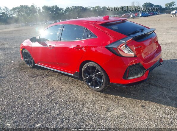 SHHFK7H96JU418399 2018 HONDA CIVIC Красный Задняя левая четверть