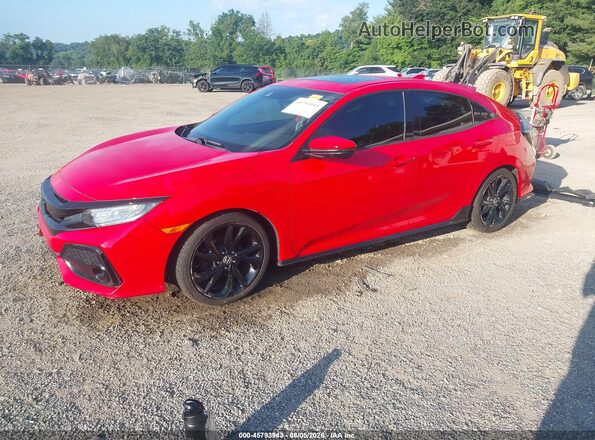 SHHFK7H96JU418399 2018 HONDA CIVIC Красный Передняя левая четверть