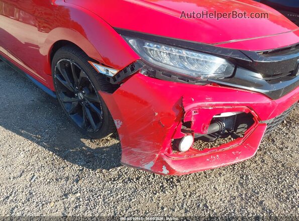 SHHFK7H96JU418399 2018 HONDA CIVIC Красный Вид спереди