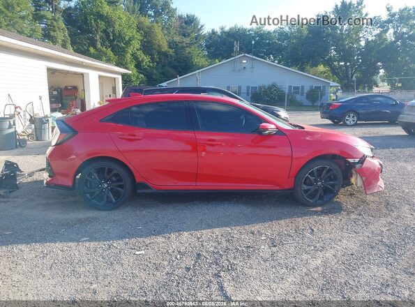 SHHFK7H96JU418399 2018 HONDA CIVIC Красный Панорамный вид салона 360°