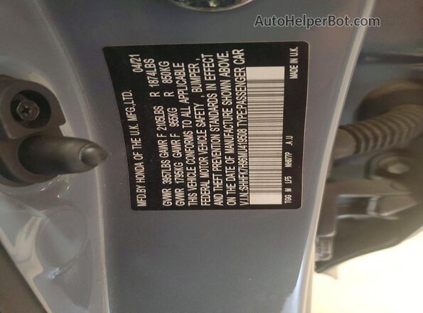 SHHFK7H96MU419508 2021 HONDA CIVIC Серый 