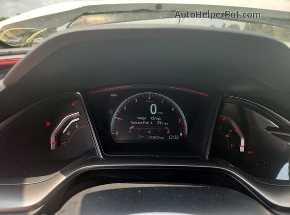 SHHFK8G72HU200587 2017 HONDA CIVIC White Սարքավորումների վահանակի տեսք