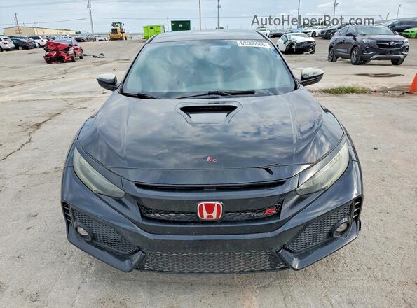 SHHFK8G76JU200436 2018 HONDA CIVIC Черный Вид спереди
