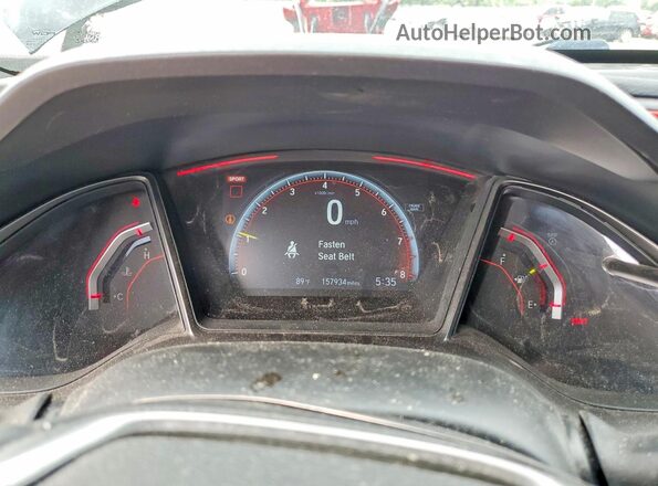 SHHFK8G76JU200436 2018 HONDA CIVIC Черный Вид щитка приборов