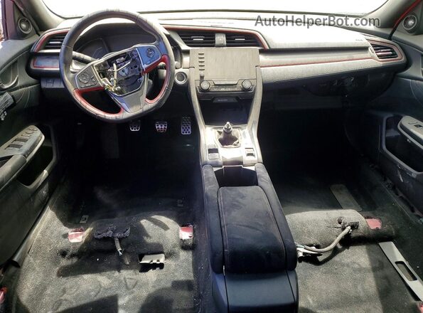 SHHFK8G77KU204657 2019 HONDA CIVIC Red Dashboard view