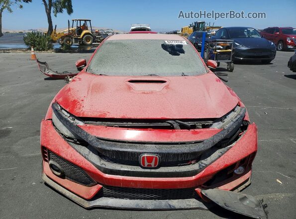SHHFK8G77KU204657 2019 HONDA CIVIC Red Front view